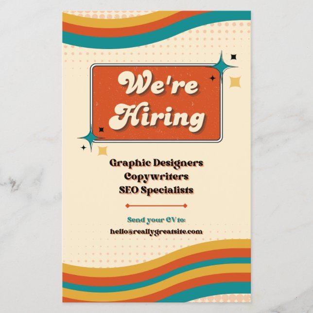 Hiring Flyer (Framsidan)