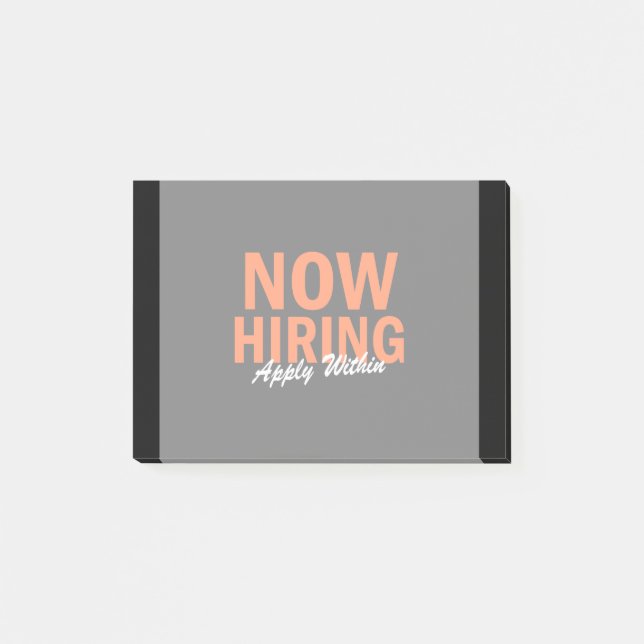 Hiring gäller nu inom post-it block (Framsida)