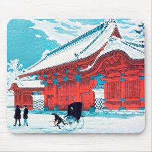 Hiroaki Takahashi Röda Grind i Hongo i Snö Musmatta