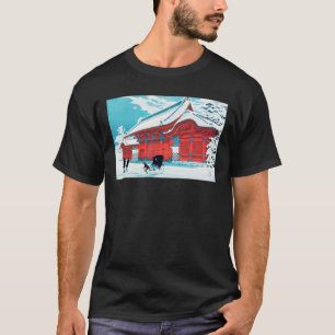 Hiroaki Takahashi Röda Grind i Hongo i Snö T Shirt