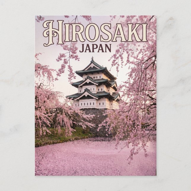 Hirosaki slott Japan Vykort (Framsida)