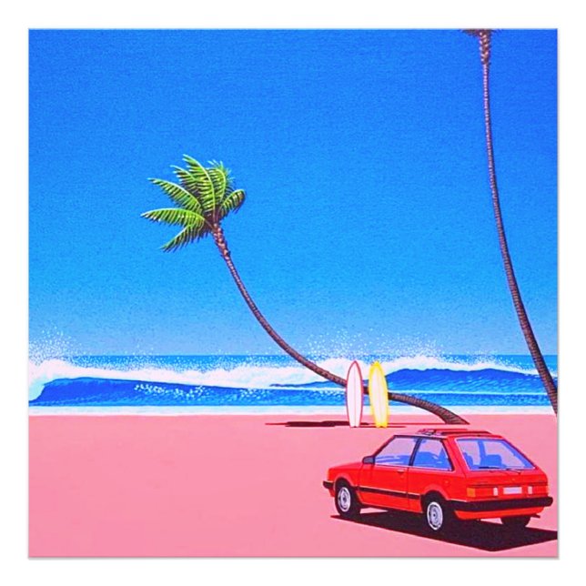 Hiroshi nagai art fototryck (Framsidan)