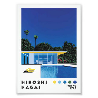 Hiroshi Nagai Style Retro Art Print - Modernist Po Fototryck