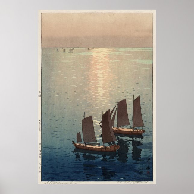 Hiroshi Yoshida Hikaru umi Poster (Framsidan)