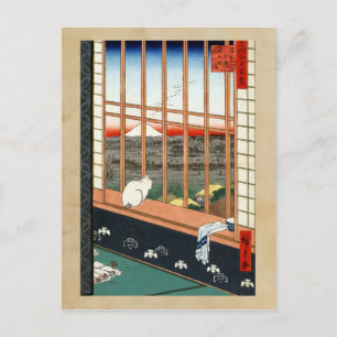 Hiroshige Asakusa Ricefields och Torinomachi Festi Vykort