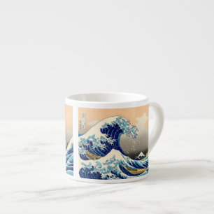 Hiroshige den Underbara vågen av Kanagawa Espressomugg