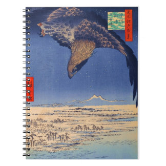 Hiroshige Fukagawa Anteckningsbok Med Spiral