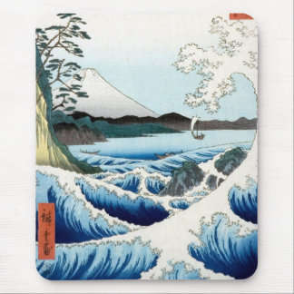 Hiroshige hav och Mount Fuji Musmatta