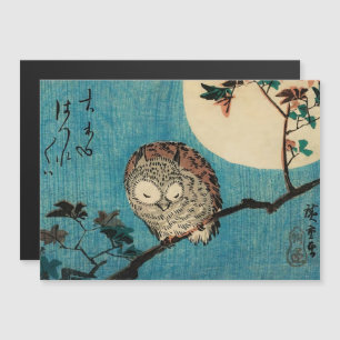 Hiroshige - Magnetikkort för häftad Uggla-kapsel G