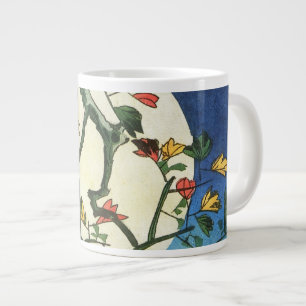 Hiroshige Måne över ett vattenfall japansk finkons Jumbo Mugg