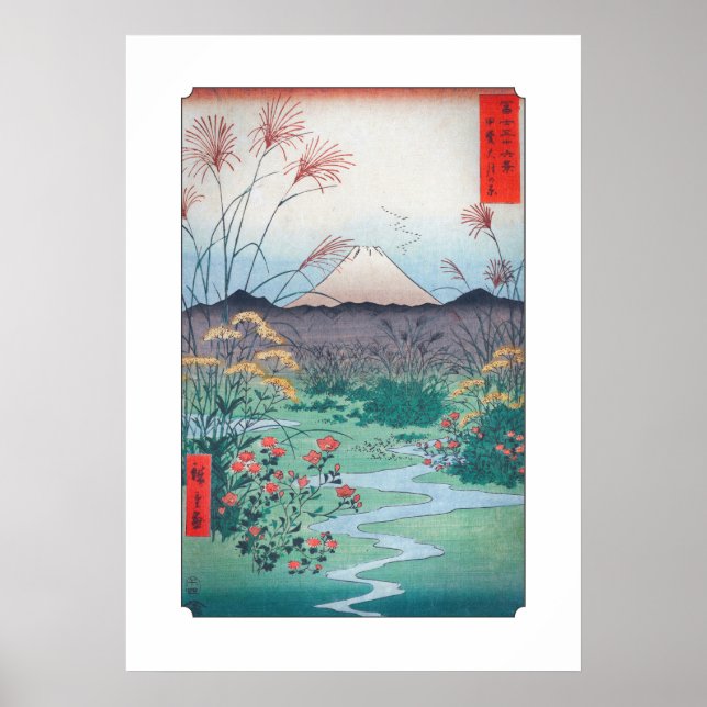 Hiroshige Ōtsuki Plain in in Kai Province Poster (Framsidan)