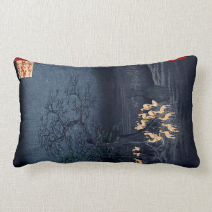 Hiroshige som är midnatt på den ändrande lumbarkudde