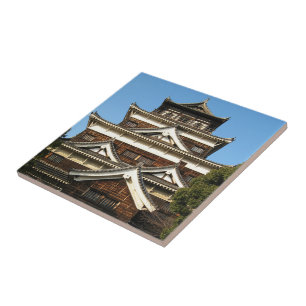 Hiroshima Castle 広 島 城, Hiroshima, Japan Kakelplatta
