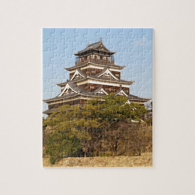 Hiroshima Castle 広 島 城, Hiroshima, Japan Pussel (Vertikal)