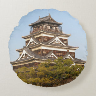 Hiroshima Castle 広 島 城, Hiroshima, Japan Rund Kudde