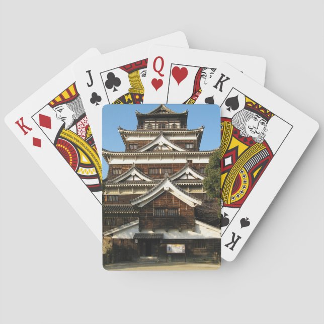 Hiroshima Castle 広 島 城, Hiroshima, Japan Spel Kort (Baksidan)