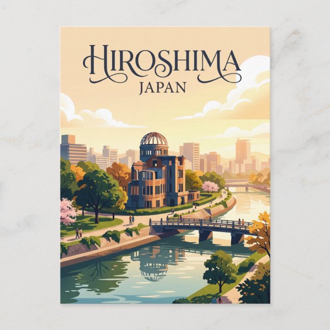 Hiroshima, Japan Vykort (Framsida)
