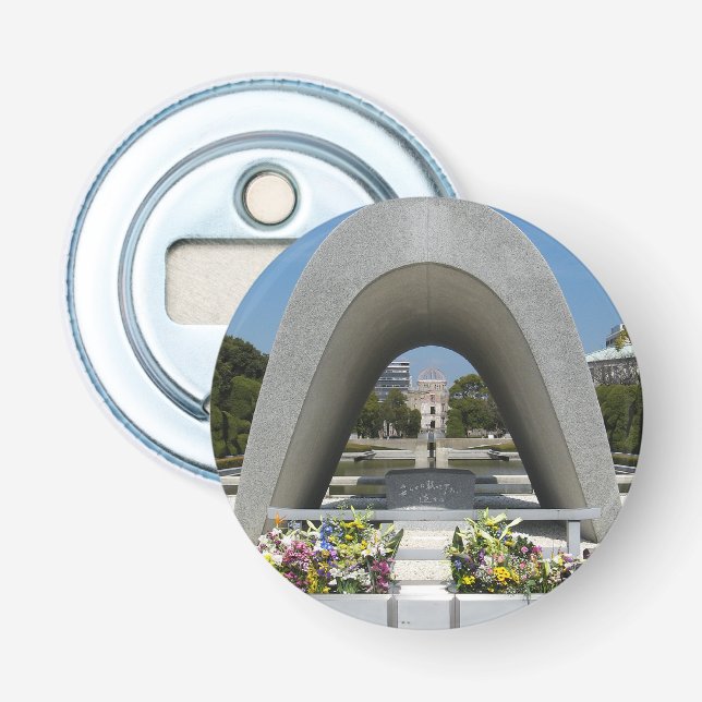 Hiroshima Memorial Cenotaph Flasköppnare (Framsidan)