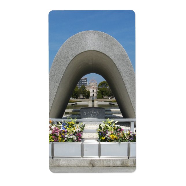Hiroshima Memorial Cenotaph Fraktsedel (Framsidan)