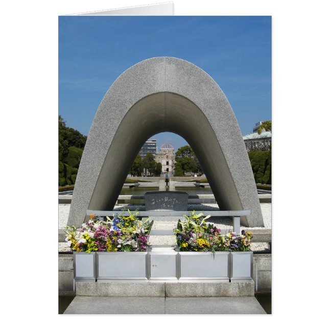 Hiroshima Memorial Cenotaph Hälsningskort (Framsidan)