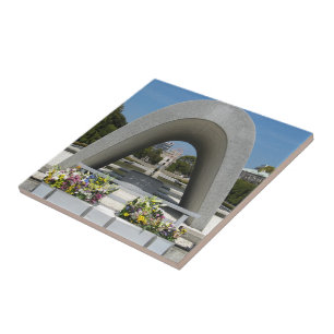 Hiroshima Memorial Cenotaph Kakelplatta