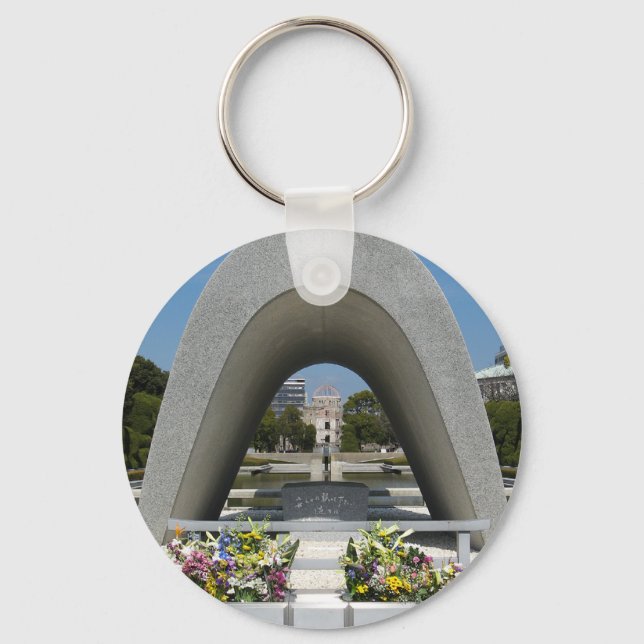 Hiroshima Memorial Cenotaph Nyckelring (Framsida)