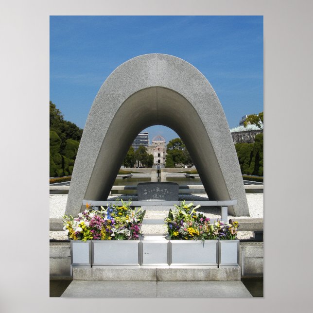 Hiroshima Memorial Cenotaph Poster (Framsidan)
