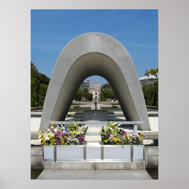 Hiroshima Memorial Cenotaph Poster (Framsidan)