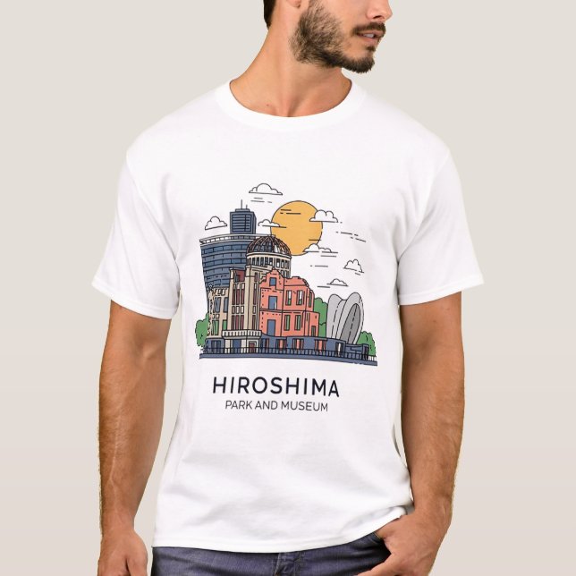 HIROSHIMA PARK OCH MUSEUM T SHIRT (Framsida)
