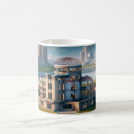 Hiroshima Peace Memorial Park View Japan Travel Kaffemugg