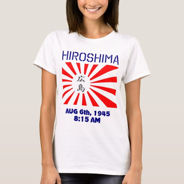 Hiroshima resningsol tee shirt (Framsida)