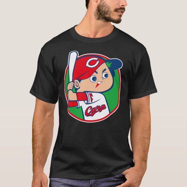 Hiroshima Toyo Carp Nippon Professionell Baseball  T Shirt (Framsida)