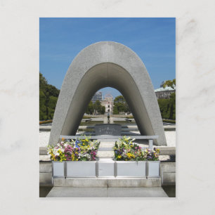 Hiroshimas minnesmärke Cenotaph Vykort