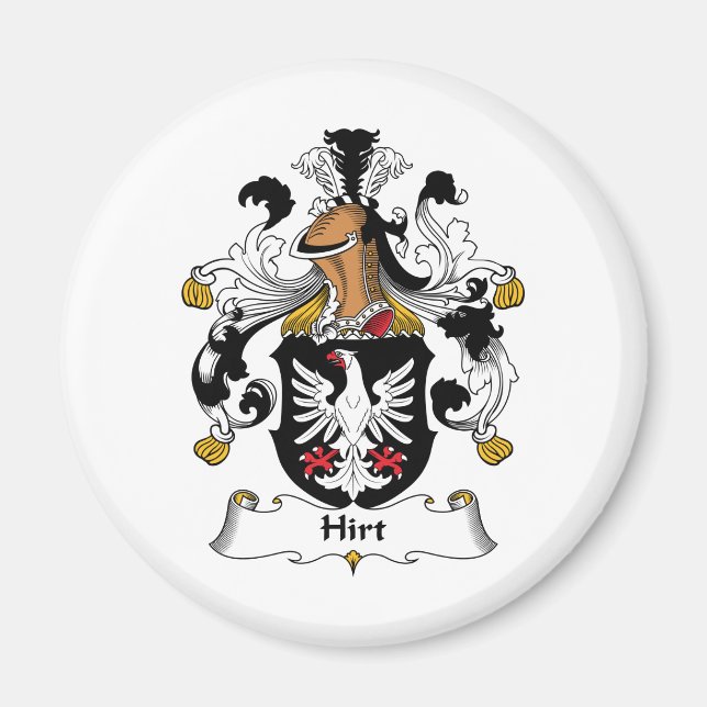 Hirt Family Crest Magnet (Framsidan)