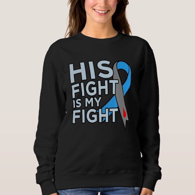 His Fight Is My Fight Diabetes Awareness Diabetic  T Shirt (Framsida)