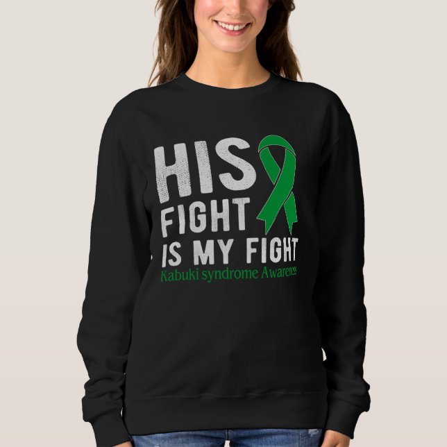 His fight is my fight Kabuki Syndrome T Shirt (Framsida)