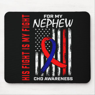 His Fight Nephew Chd Awareness American Flag Graph Musmatta