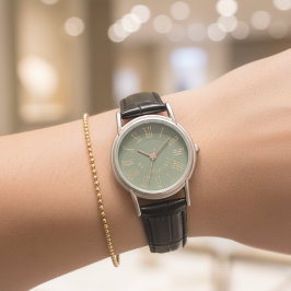 His & Hers Custom Bride & Groom Leather Watch Gift Armbandsur