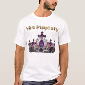 His Majesty – Royal Purple Crown Design T Shirt