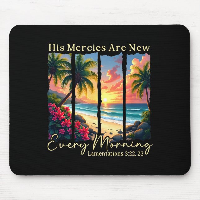 His Mercies Are New Every Morning - Bible Verse Gi Musmatta (Framsidan)