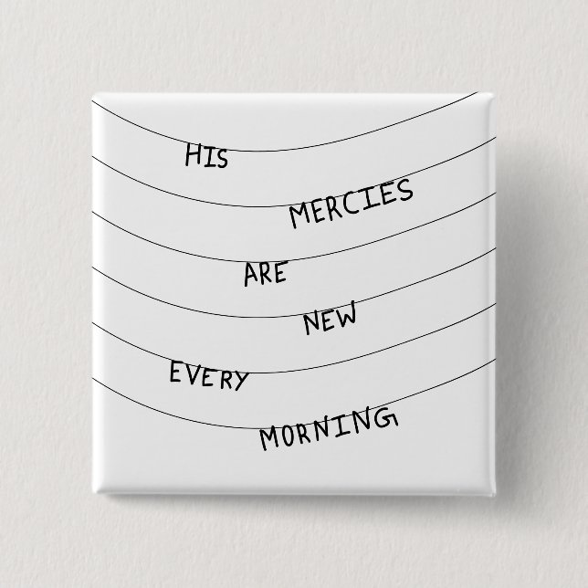 His Mercies are new every Morning  Knapp (Framsida)