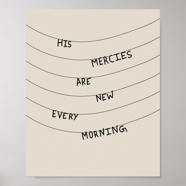 His Mercies are new every Morning  Poster (Framsidan)