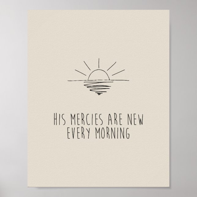 His Mercies Are New Every Morning Poster (Framsidan)