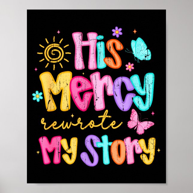 His Mercy Rewrote My Story, Thankful, Fall Christi Poster (Framsidan)