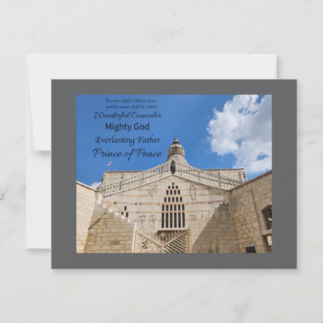 His Name is Wonderful Counselor Notecard Anteckningskort (Framsida)