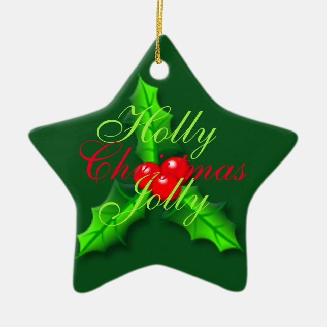 Hisbär jul julgransprydnad keramik (Framsidan)