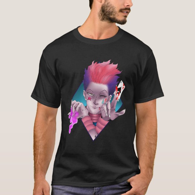 Hisoka Shirt Hunter X Hunter Manga Strip HXH Anime T Shirt (Framsida)