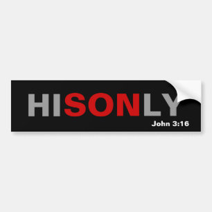 HISONLY bibelcitat Bildekal