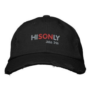 HISONLY Bible Quote Anpassa den Broderad Keps