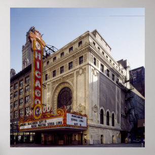 Hisorical Chicago Theater Poster
